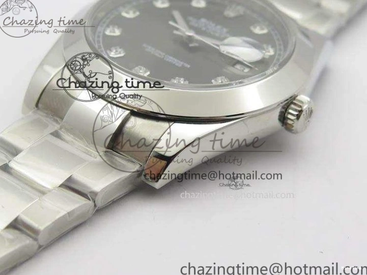 MiroTime 0515 Premium DateJust 41mm 126300 SS Noob 1:1 Best Edition Gray Dial Diam Markers On SS Bracelet A 3594